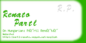 renato partl business card